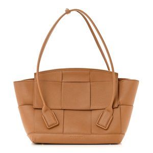 Bottega Veneta Medium Arco Grained Calfskin Maxi Intrecciato